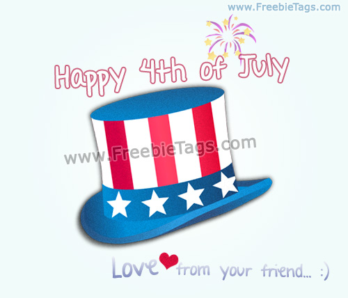 Happy 4th of July facebook tag picture