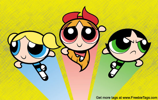 Powerpuff girls cartoon facebook tag. Which one of your friends is Blossom, Bubbles, or Buttercup?