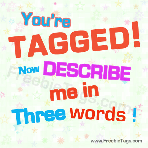 Tag describe me in three words