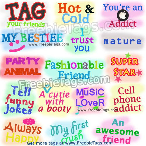 Tag your friends with Facebook tag